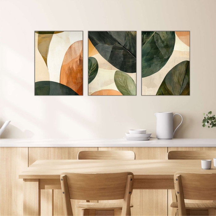 Wallity Set de 3 Pinturas Decorativas de MDF Multicolor Wallity Set de 3 Pinturas Decorativas de MDF Multicolor